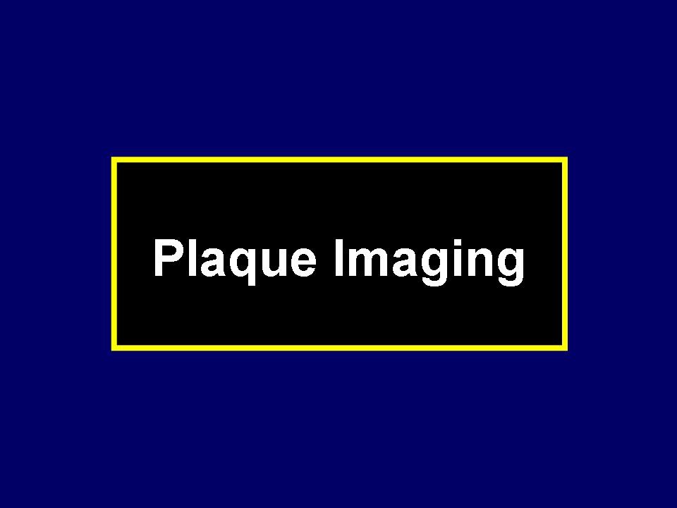Plaque Imaging